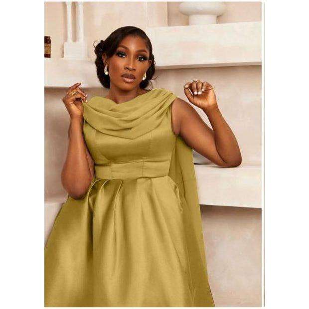 Satin A Line Maxi Homecoming Prom Dresses