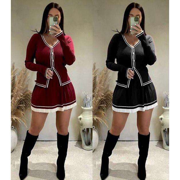 Elegant Knitted 2 Piece Set