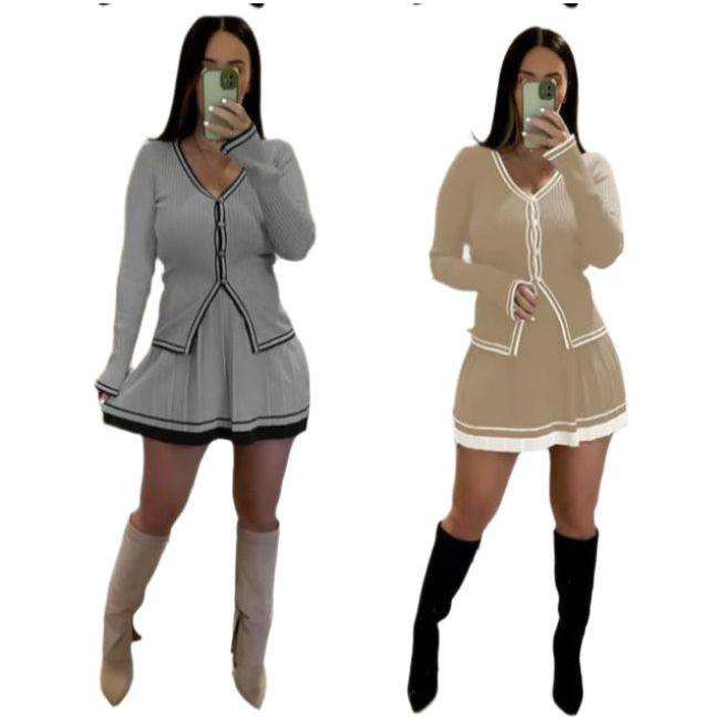 Elegant Knitted 2 Piece Set