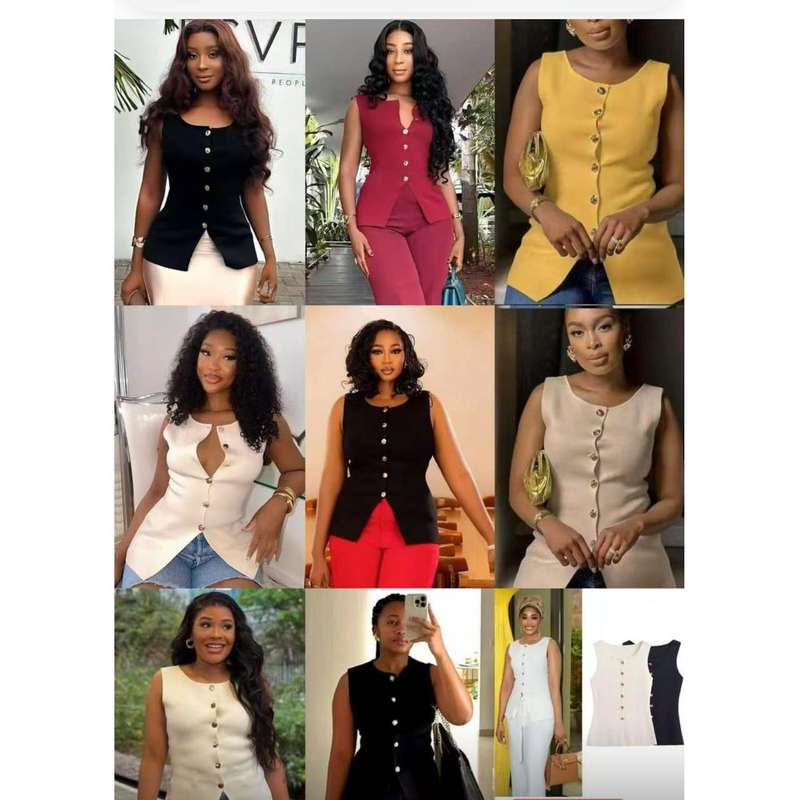 Sleeveless Cotton Front Button Casual Shirt Top