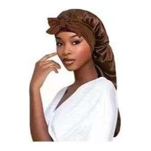 Women's Long Adjustable Braid Satin Bonnet