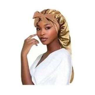 Women's Long Adjustable Braid Satin Bonnet