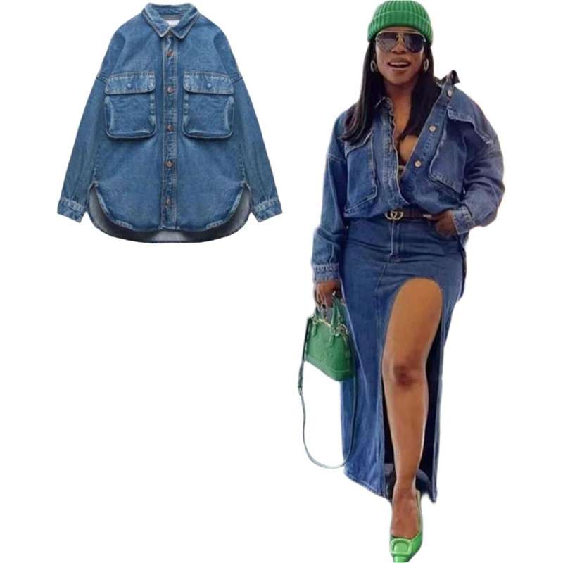 Warm Cargo Winter Fashion Denim Jacket