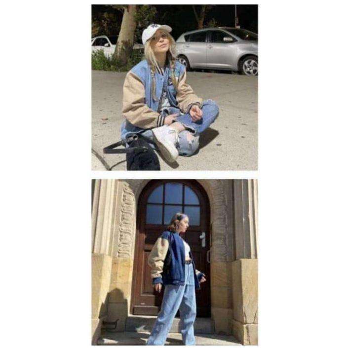 Urban Renewal Vintage Denim Baseball Jacket