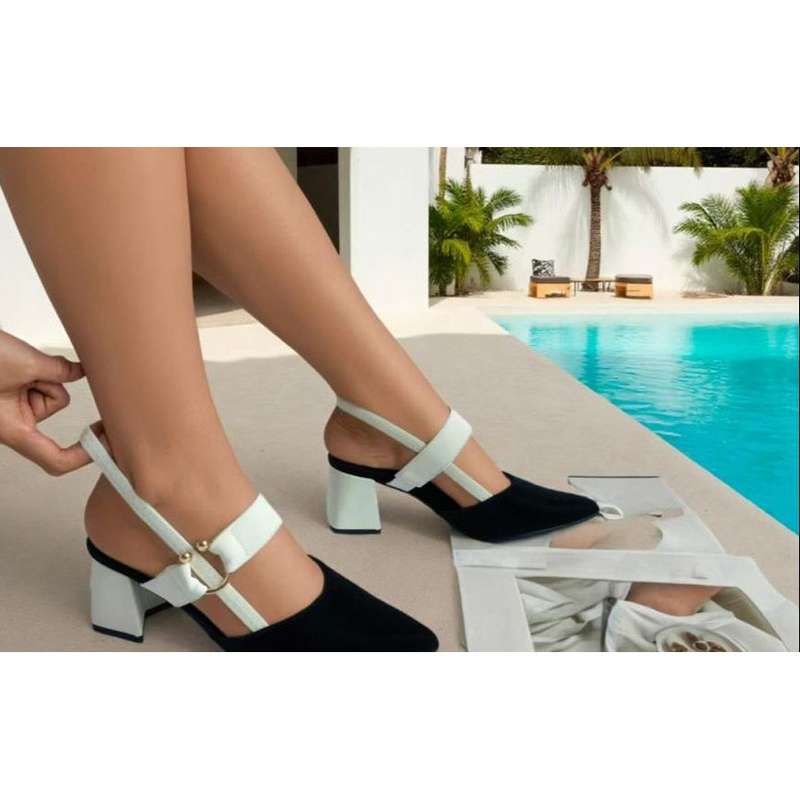 Chalk Yvette Mary Jane Slingback Pumps