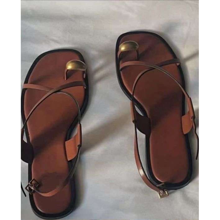 Women's Strappy Flat Slide Sandals