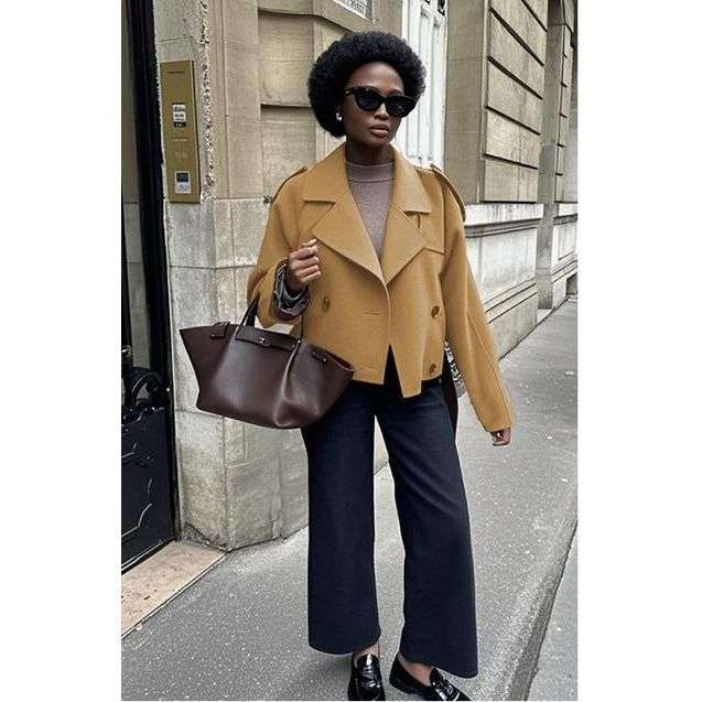 Suede Button Long Sleeve Formal Jacket