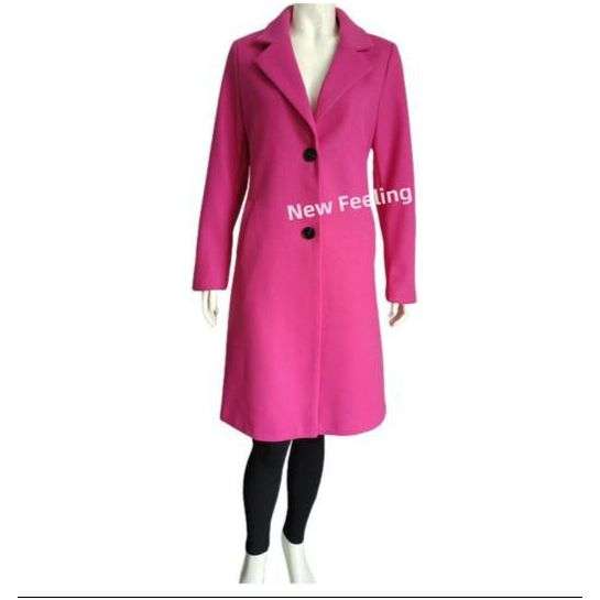 Womens Double Fitted Wool Trench Coat