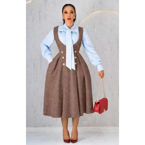 Sleeveless High Waist Slimming Button Midi Dress