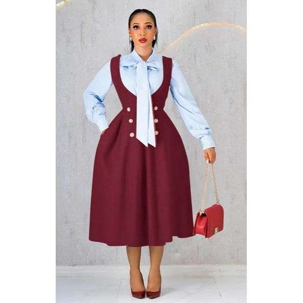 Sleeveless High Waist Slimming Button Midi Dress