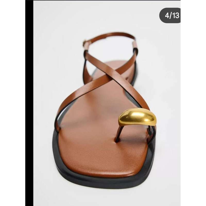 Women's Strappy Flat Slide Sandals