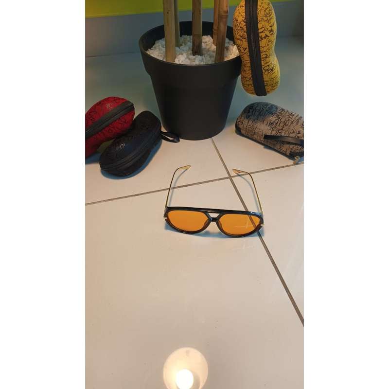 Unique Large Frame Fashion Popular Multicolor Double Beam Design Glasses