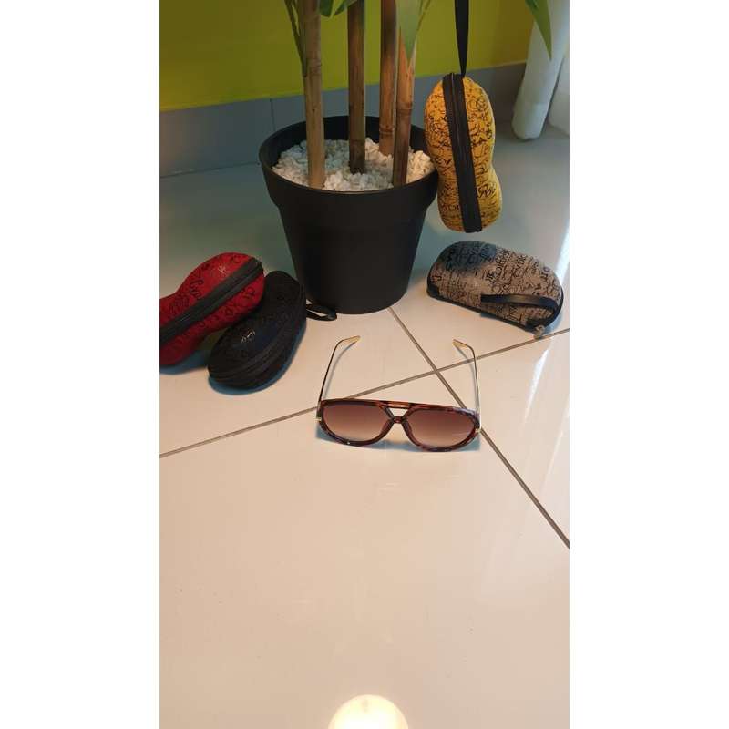 Unique Large Frame Fashion Popular Multicolor Double Beam Design Glasses
