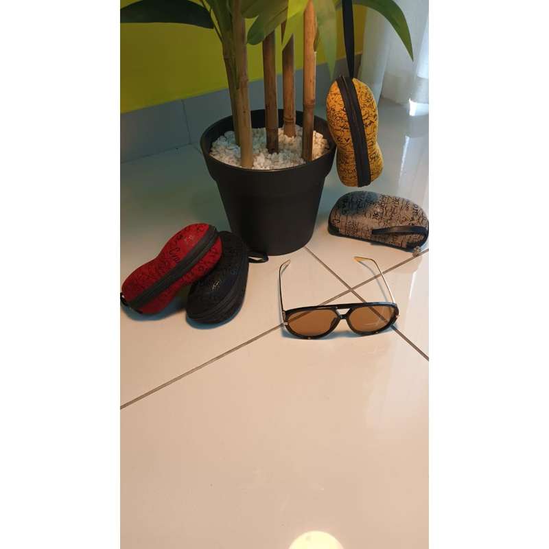 Unique Large Frame Fashion Popular Multicolor Double Beam Design Glasses