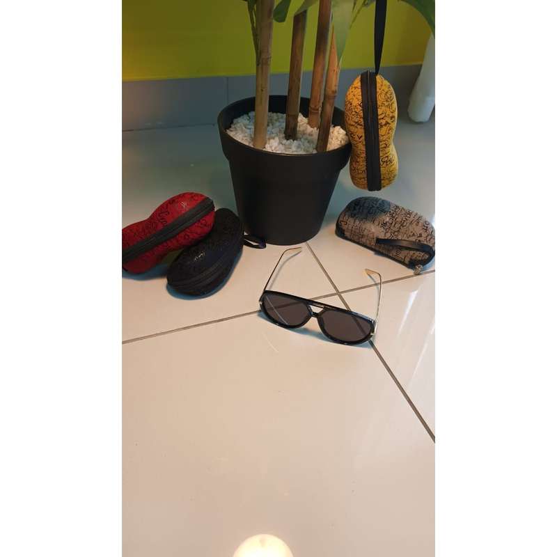 Unique Large Frame Fashion Popular Multicolor Double Beam Design Glasses