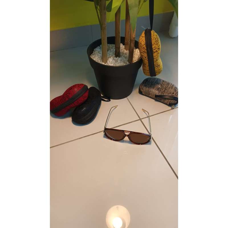 Unique Large Frame Fashion Popular Multicolor Double Beam Design Glasses