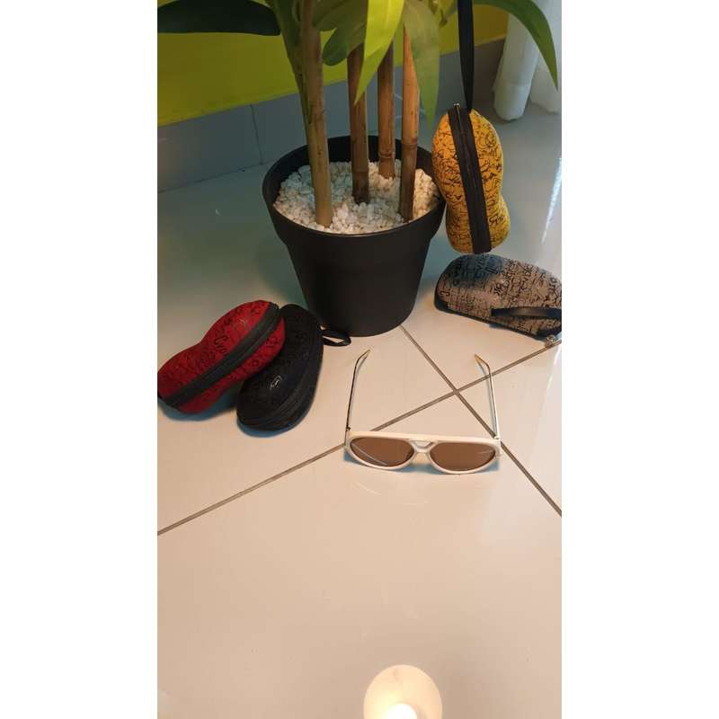 Unique Large Frame Fashion Popular Multicolor Double Beam Design Glasses