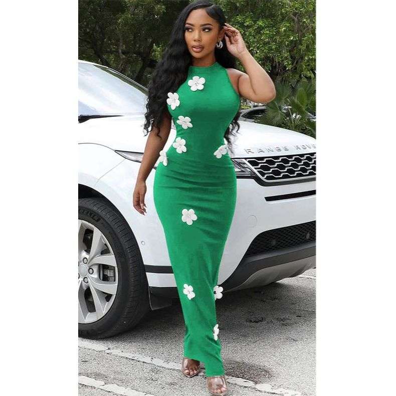Bodycon Sleeveless Mermaid Sexy Maxi Dress