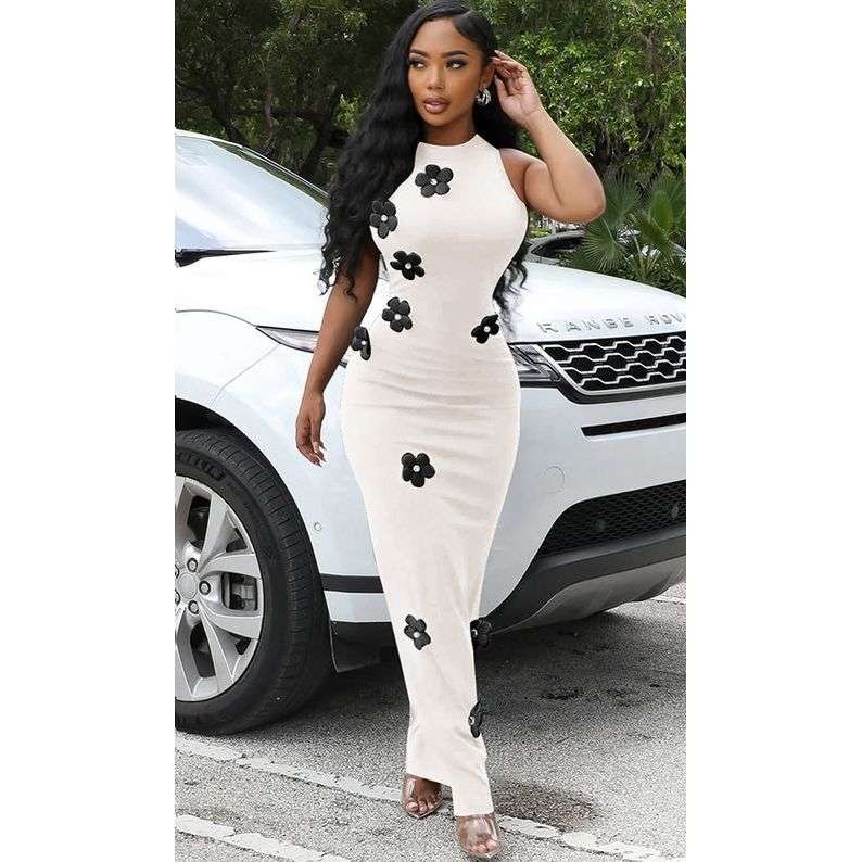 Bodycon Sleeveless Mermaid Sexy Maxi Dress