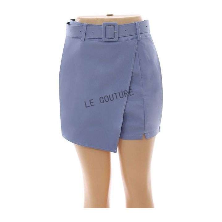 Office or Casual Skirt Elegant High-Waisted Wrap Skirt