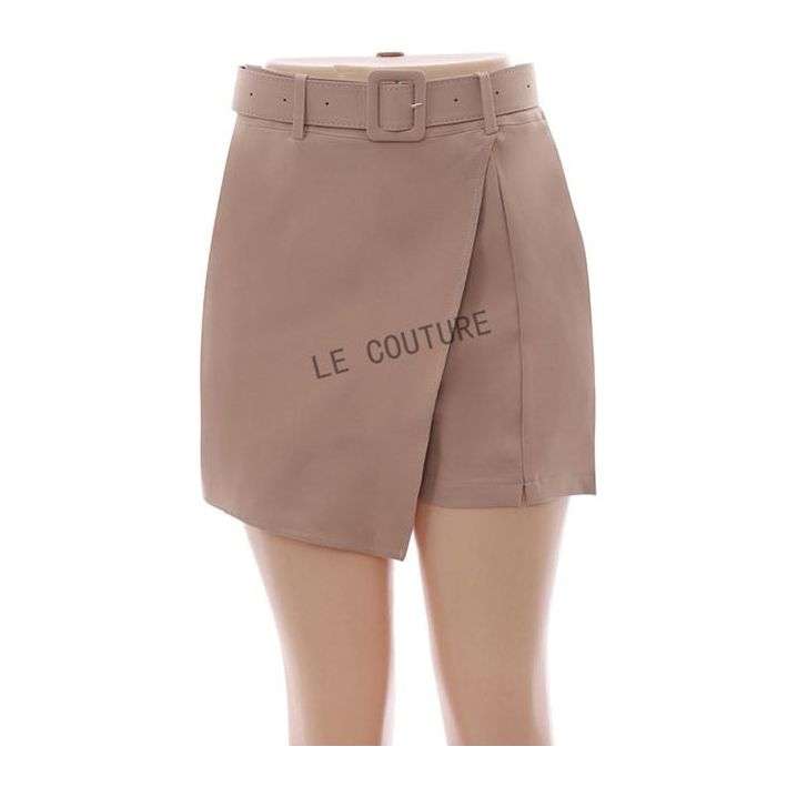 Office or Casual Skirt Elegant High-Waisted Wrap Skirt