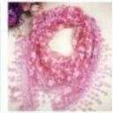 Lace Tassel Floral Triangle Scarf Wedding Headscarf Worship Scarf Shawl