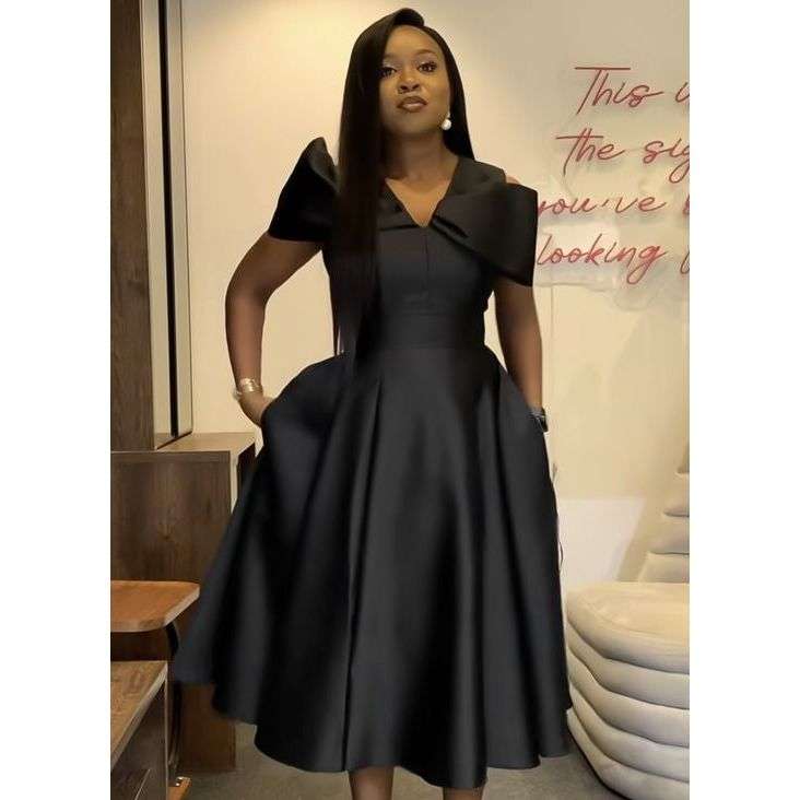 Plus Size Cross Fold Box Pleated Prom Dress