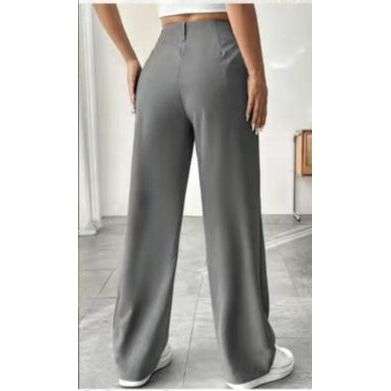 High Waisted Loose Fit Bootcut Wide Leg Slacks Trouser