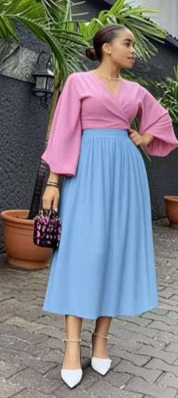 Stylish Pleated Maxi Skirt