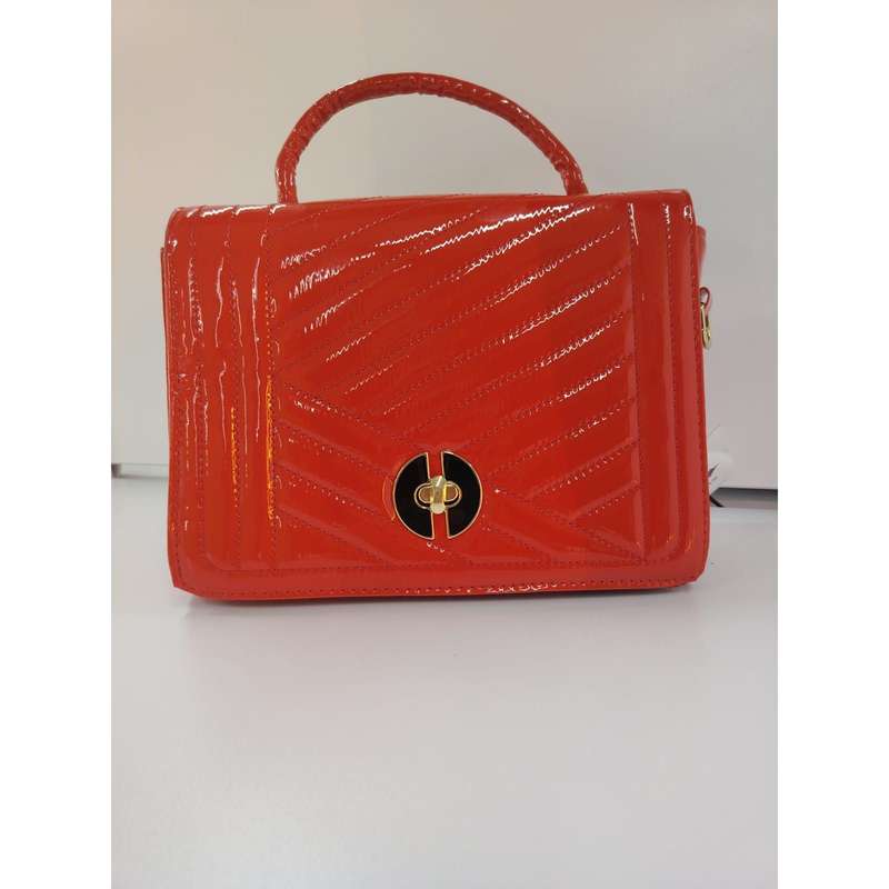 Faux Leather Foldover Clutch Casual Occasion