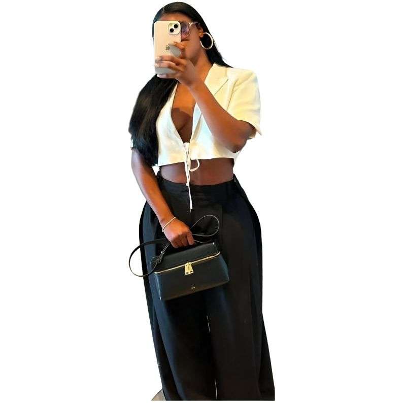 Women's High Waist Casual Formal Long Pants