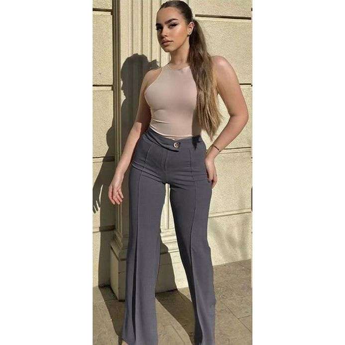 High waisted Tight Formal wear Pants