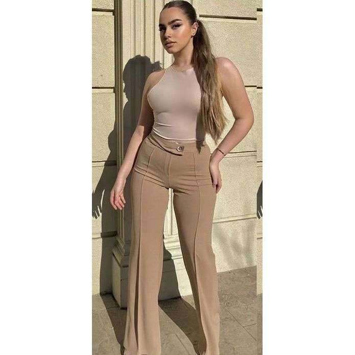 High waisted Tight Formal wear Pants