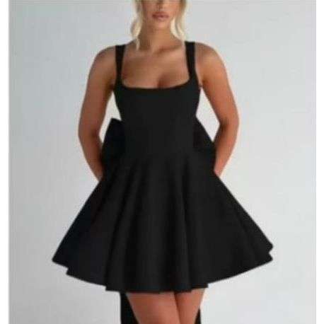 Backless Big Boobs Birthday Mini Dress