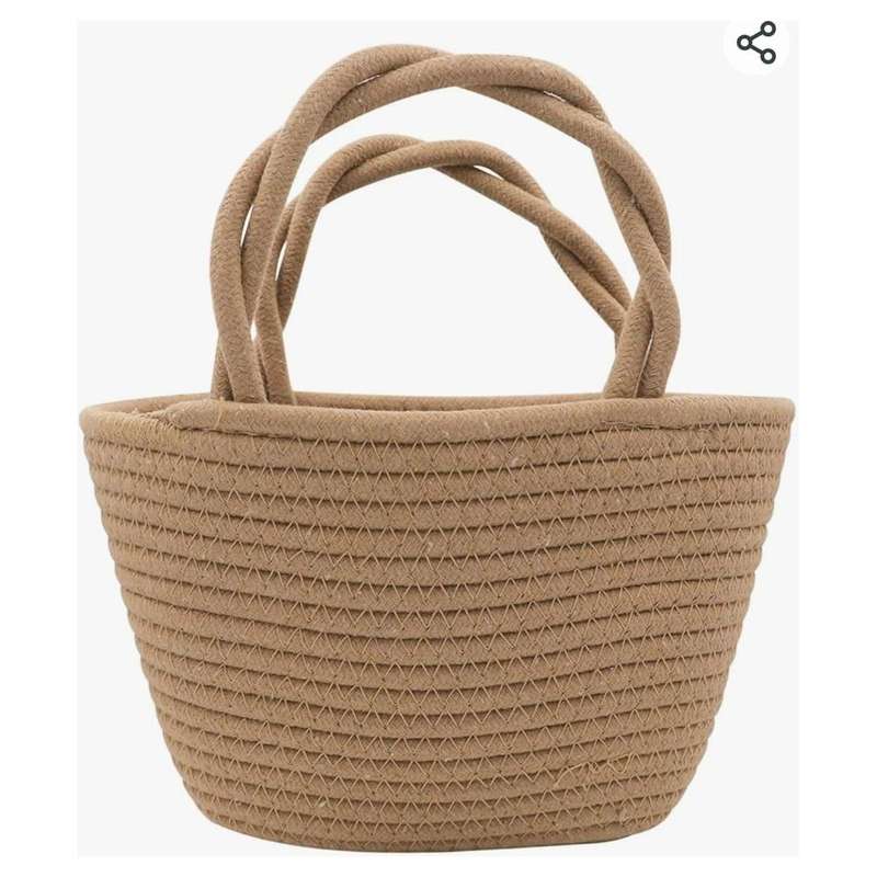Bowknot Straw Beach Woven Handbag.