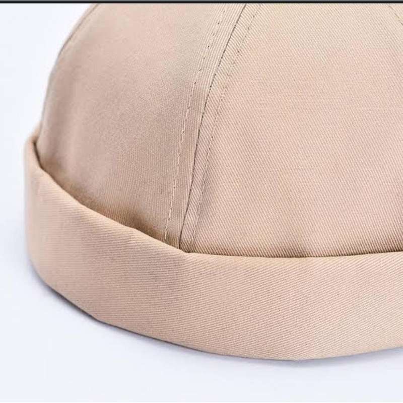Unisex Solid Color Flat-Top Hat.