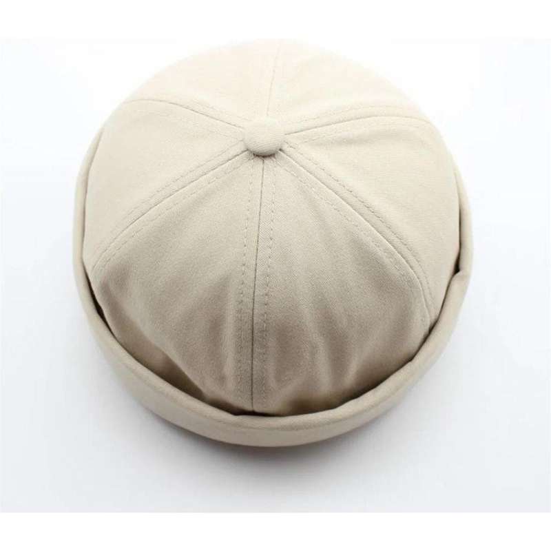 Unisex Solid Color Flat-Top Hat.