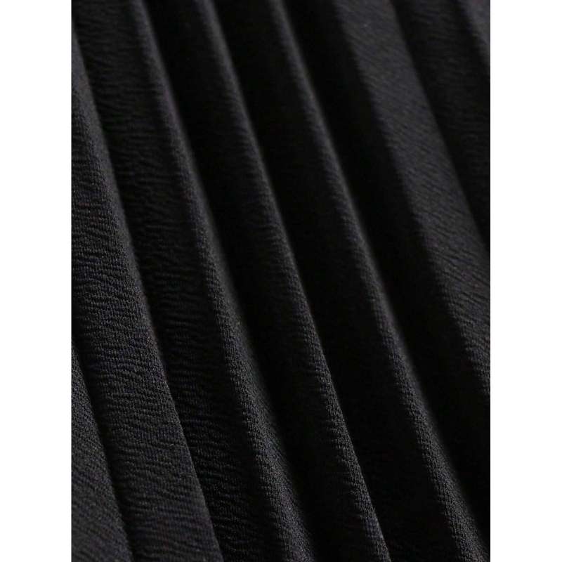 Summer Flowy Hem Pleated Skirt.