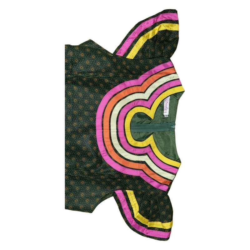 African V-neck Short Sleeve Traditional Dress