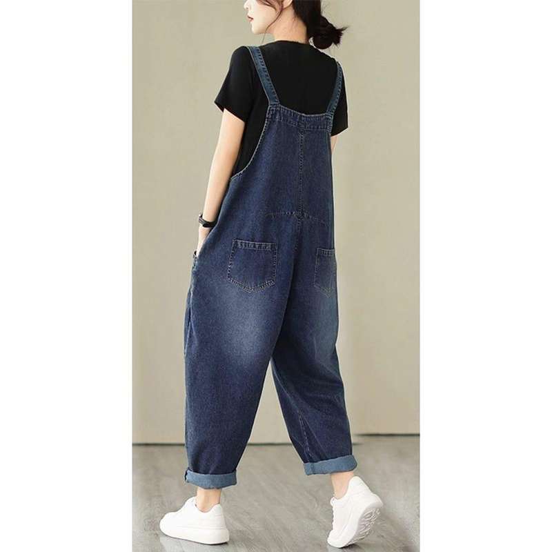 New Style Denim Sleeveless Jumpsuit Jeans