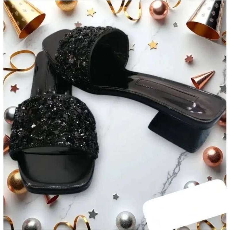 High Heel Sandals With Sparkling Sequins Shoes