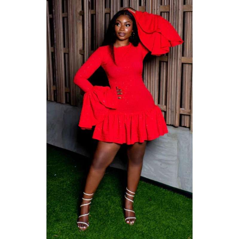 Bodycon A-Line Flowy Ruffle Mini Cocktail Dress
