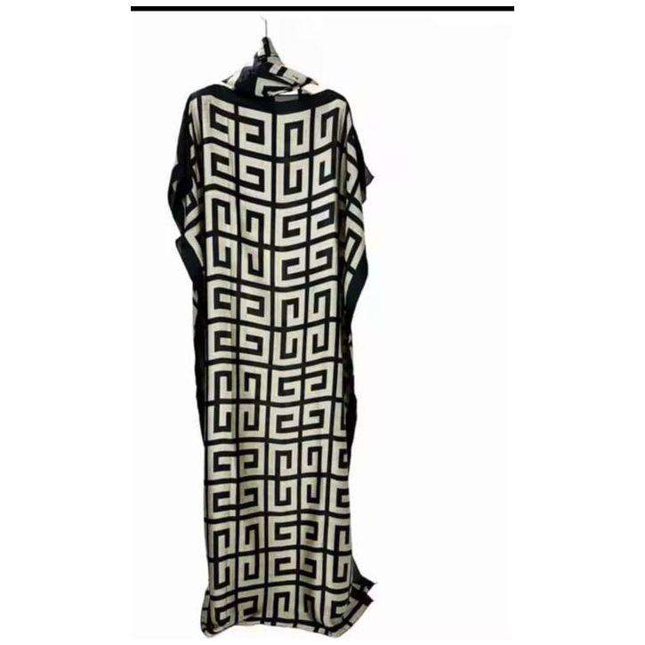 African Dashiki Abaya Print Design Loose Long Dress