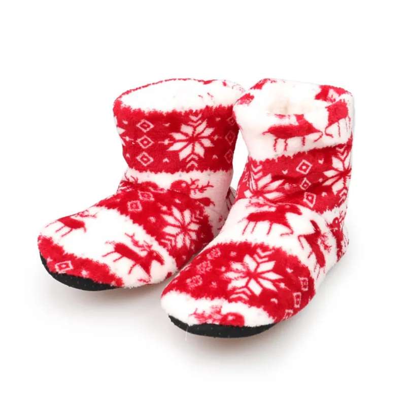 High Warm Non-slip Rubber Sole Thick Shoe Socks