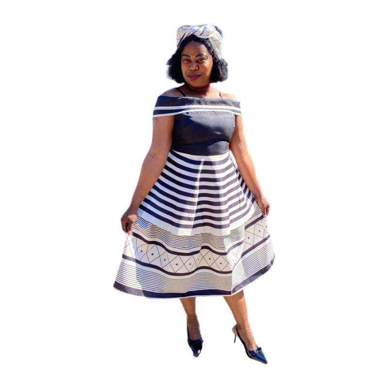 Elegant Xhosa Traditional Wedding Dress