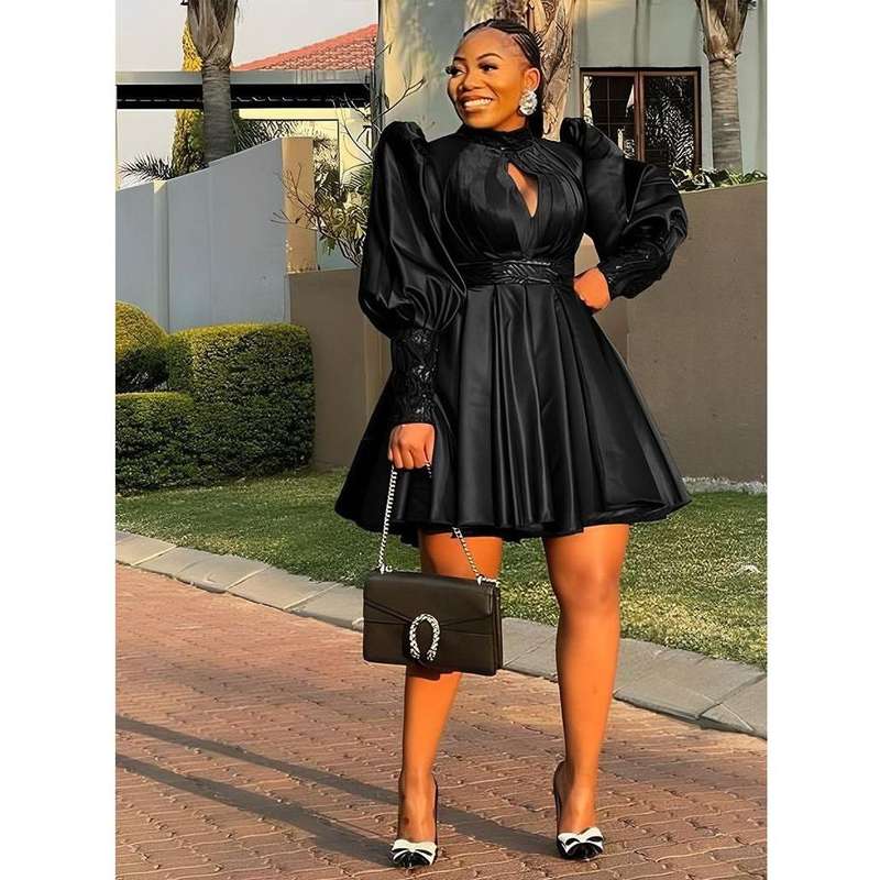 Sexy Long Sleeve Midi Dress