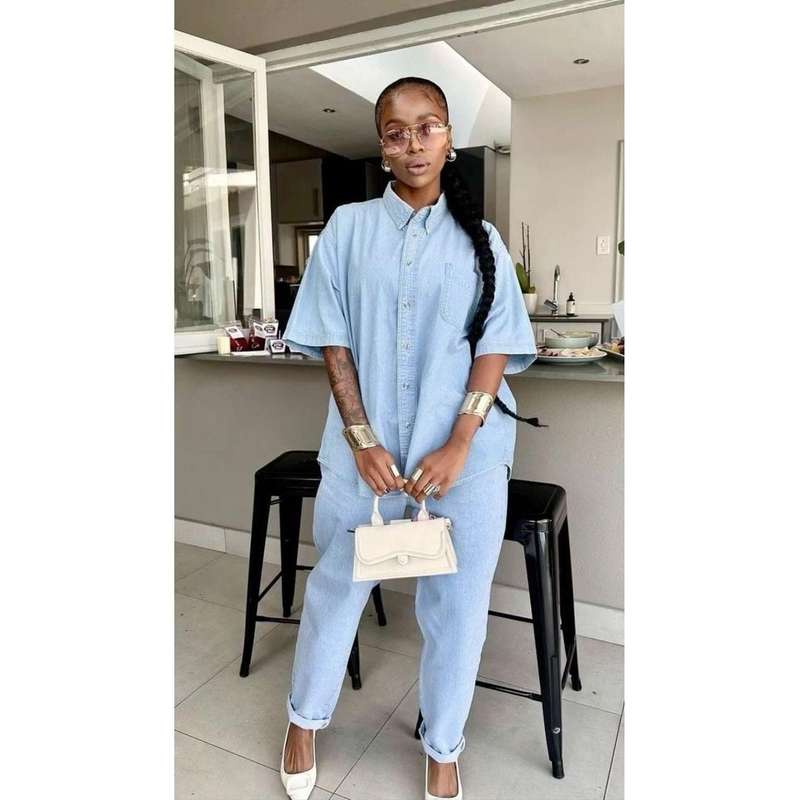 Vintage Buttoned Denim Set