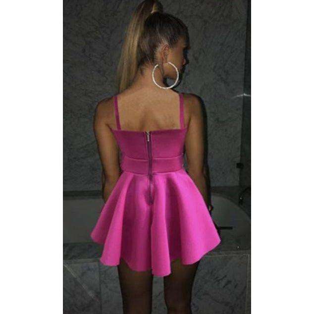 Sleeveless Pleated Mini Dress