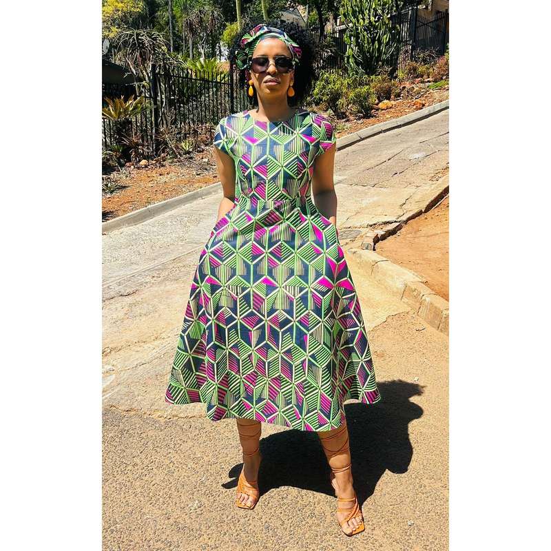 African Print Pocket Ankara Dress