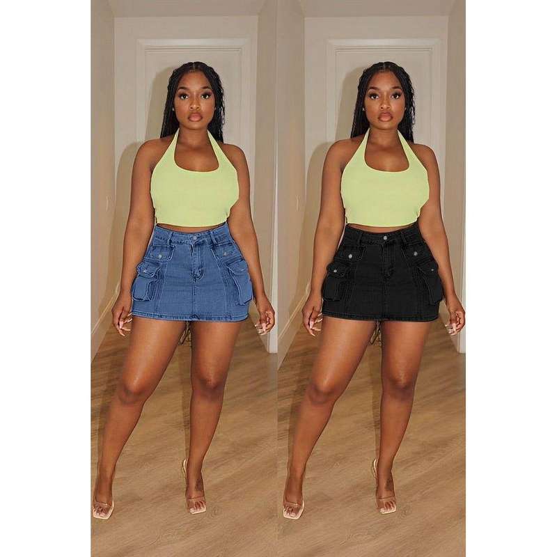 Denim Mini Skirt